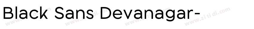Black Sans Devanagar字体转换